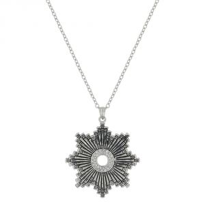 Montana Silversmiths Horseshoe Nail Starburst Necklace (NC3548)